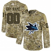 San Jose Sharks Camo Men's Customized Adidas Jersey,baseball caps,new era cap wholesale,wholesale hats
